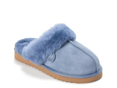 Fireside By Dearfoams Sydney Scuff Slipper In Blue