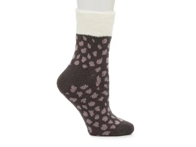 Fireside Cozy Lodge Cheetah Crew Socks