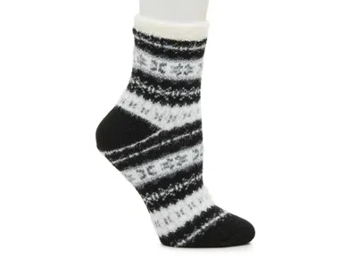 Fireside Cozy Lodge Fairisle Mink Crew Socks In Multi