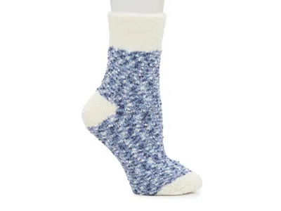 Fireside Cozy Lodge Popcorn Boucle Crew Socks In Blue