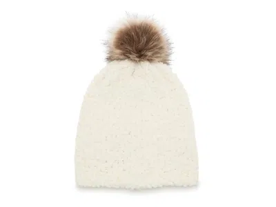 Fireside Popcorn Pom Beanie In Neutral