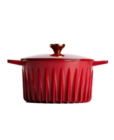 Fireup Cookware Limited Fireup Rapid Heat Enameled Cast Iron 5.5-quart Dutch Oven In Multi