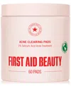 First Aid Beauty Acne Clearing Pads, 60 Pads In Transparent
