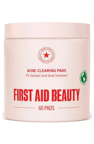 First Aid Beauty Acne Clearing Pads With 2% Salicylic Acid In Transparent