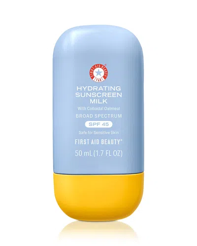 First Aid Beauty Hydrating Sunscreen Milk With Colloidal Oatmeal Spf 45 1.7 Oz.