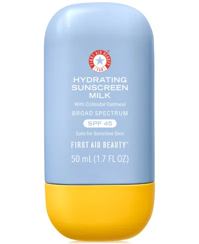 First Aid Beauty Hydrating Sunscreen Milk With Colloidal Oatmeal Spf 45, 1.7 Oz. In No Color