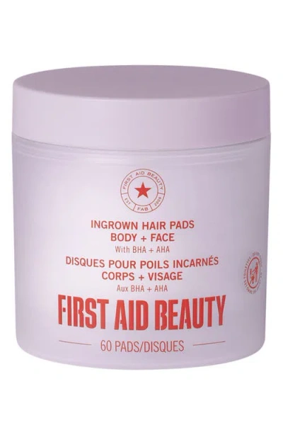 First Aid Beauty Ingrown Hair Pads Body & Face With Bha & Aha In Transparent