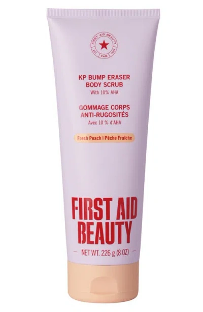 First Aid Beauty Kp Bump Eraser Body Scrub With 10% Aha Fresh Peach In Transparent