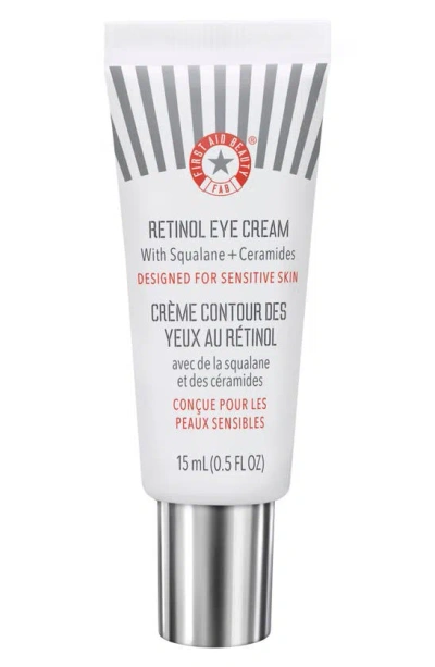 First Aid Beauty Retinol Eye Cream With Squalane + Ceramides In White