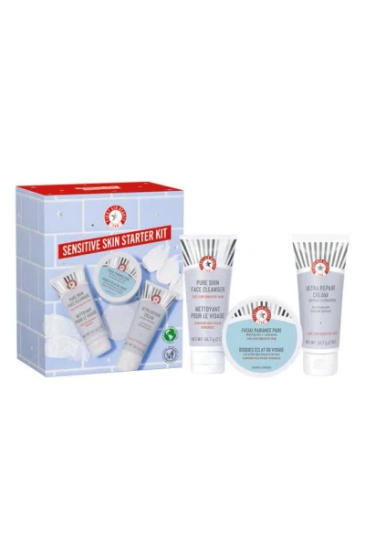 First Aid Beauty Sensitive Skin Starter Kit In White