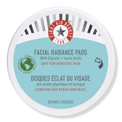 First Aid Beauty Travel Size Facial Radiance Pads With Glycolic + Lactic Acids
