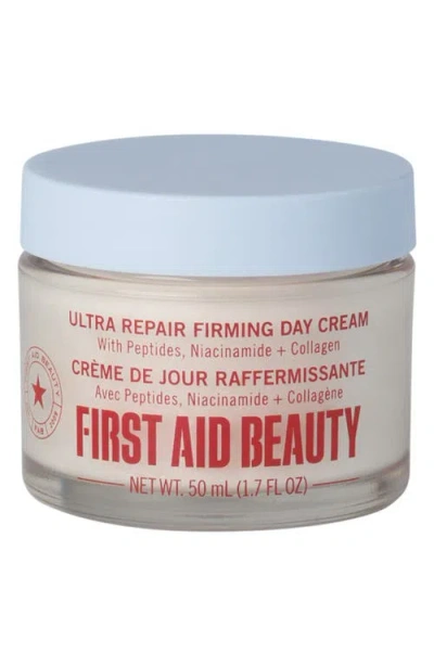 First Aid Beauty Ultra Repair Firming Day Cream With Peptides, Niacinamide & Collagen In Transparent
