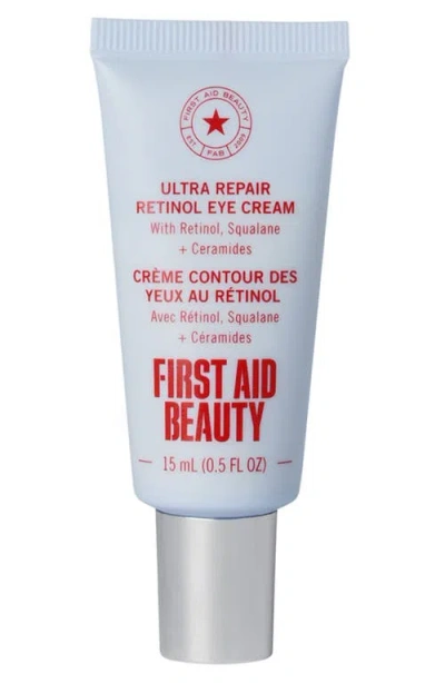 First Aid Beauty Ultra Repair Retinol Eye Cream With Retinol, Squalane & Ceramides In Transparent