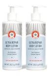 First Aid Beauty Ultra Repair Shea Butter & Colloidal Oatmeal Body Lotion Duo (limited Edition) $76 In No Color