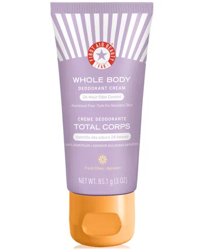 First Aid Beauty Whole Body Deodorant Cream, 3 Oz. In No Color