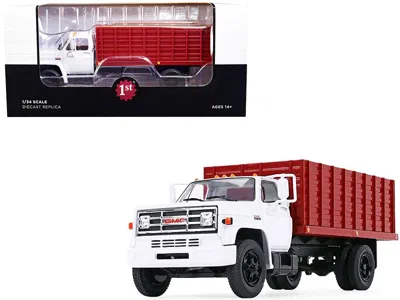 First Gear 1970s Gmc 6500 Grain Truck With Corn Load White And Red 1/34 Diecast Model By
