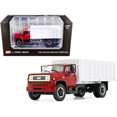 FIRST GEAR CHEVROLET C65 GRAIN TRUCK RED & WHITE 1-64 SCALE DIECAST MODEL CAR