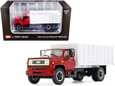 First Gear Chevrolet C65 Grain Truck Red & White 1-64 Scale Diecast Model Car