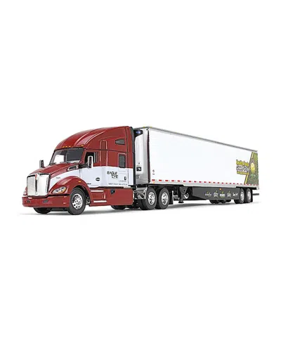 First Gear Dcp 1/64 Kenworth 78 High-roof Sleeper W/ 53' Utility Trailer, Eagle Eye Produce 14 - Ages 5-7 In Red