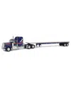 First Gear Dcp 1/64 Kenworth Truck With Aerodyne Sleeper & 53' Wilson Roadbrute Flatbed Trailer 14 - Ages 5-7