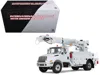 First Gear International Durastar Truck With Digger Derrick Body "altec" White 1/34 Diecast Model By  In White