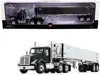 First Gear Kenworth T880 Day Cab With East Genesis End Dump Trailer Black And Chrome 1/50 Diecast Model By Firs