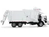 First Gear Mack Lr Refuse Garbage Truck With Mcneilus Meridian Front Loader White With Trash Bin 1/64 Diecast M