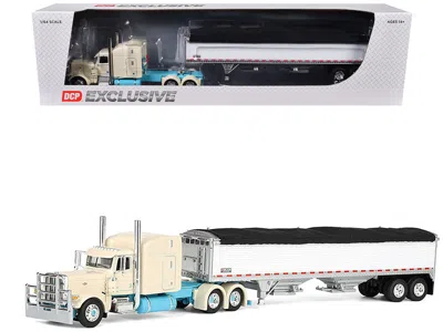First Gear Peterbilt 389 With 63" Mid-roof Sleeper And 43' Wilson Pacesetter High Sided Grain Trailer "capitola