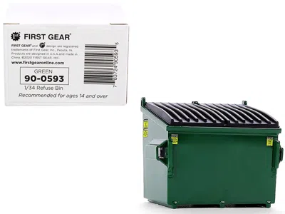 First Gear Refuse Trash Bin Green 1/34 Diecast Model By