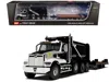 First Gear Western Star 49x Truck With Ox Bodies Dump & Beaver Tail Trailer Black With White Graphics 1/64 Diec In Black