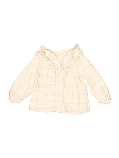 Pre-owned First Impressions Kids' 3/4 Sleeve Blouse In Ivory