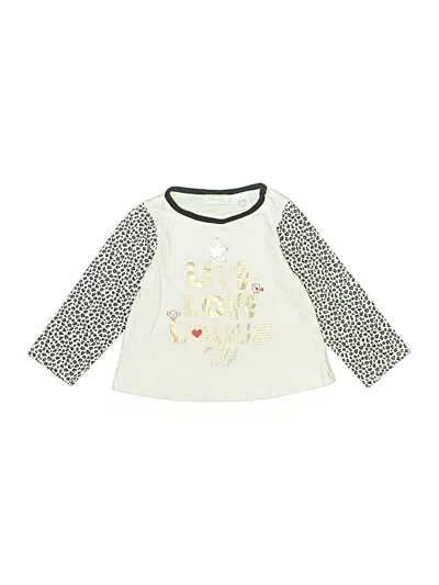 Pre-owned First Impressions Kids' 3/4 Sleeve T-shirt In Ivory