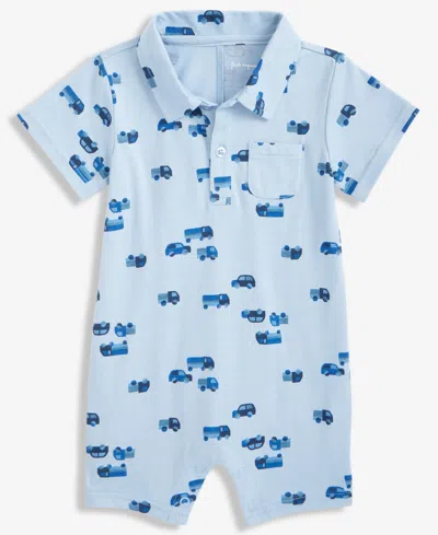 First Impressions Baby Boys (0-24) Geo Trucks Sunsuit, Macy's Exclusive In Blue