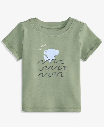 First Impressions Baby Boys' (0-24) Mix & Match Shark-graphic T-shirt, Macy's Exclusive In Green