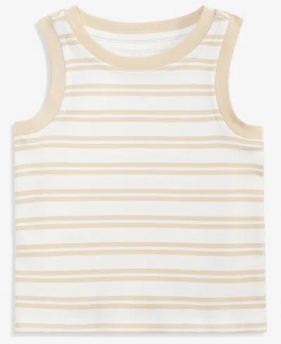 First Impressions Baby Boys' (0-24) Mix & Match Striped Tank Top, Macy's Exclusive In Neutral