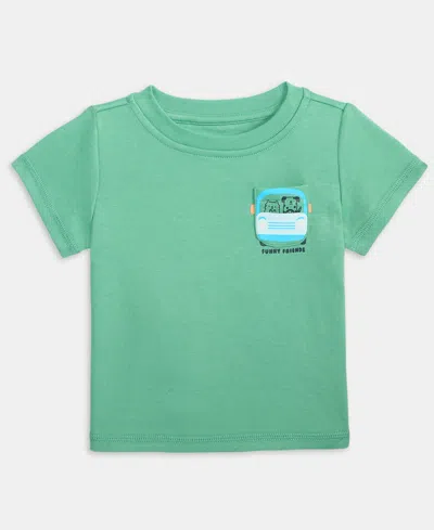 First Impressions Baby Boys' 3m-24m Mix And Match Funny Friends Graphic T-shirt, Macy's Exclusive In Green