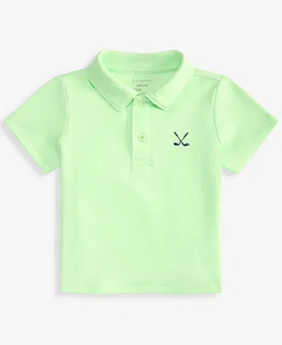 First Impressions Baby Boys' 3m-24m Mix And Match Golf Clubs Print Polo Shirt, Macy's Exclusive In Green