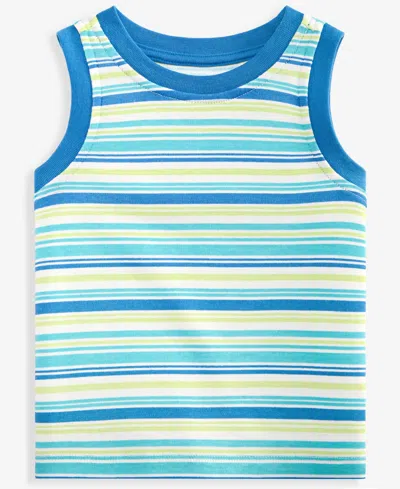 First Impressions Baby Boys' 3m-24m Mix & Match Multi-stripe Tank Top, Macy's Exclusive In Blue