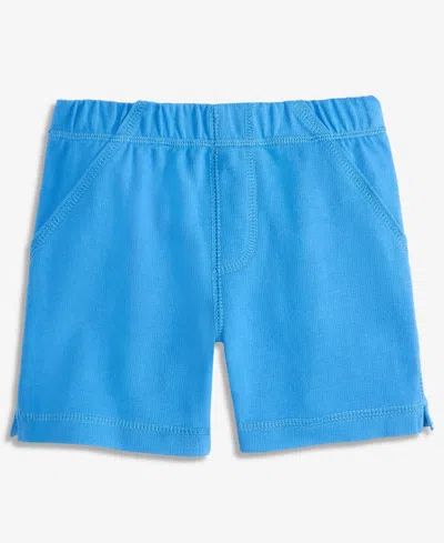 First Impressions Baby Boys' 3m-24m Mix And Match Solid French Terry Shorts, Macy's Exclusive In Blue