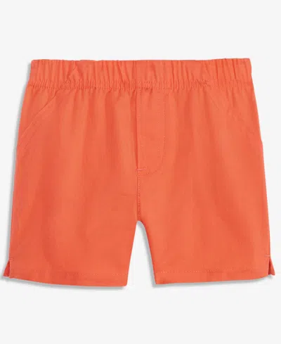First Impressions Baby Boys' 3m-24m Mix And Match Solid Woven Shorts, Macy's Exclusive In Orange
