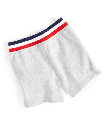 First Impressions Baby Boys Americana Shorts, Created For Macy's In Slate Heather