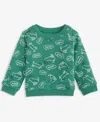 First Impressions Baby Boys Bark Dogs Printed Sweatshirt, Macy's Exclusive In Green