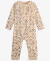 First Impressions Baby Boys Bear-print Coverall, Macy's Exclusive In Neutral