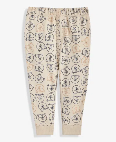 First Impressions Baby Boys Bear-print Joggers Pants, Macy's Exclusive In Brown