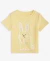 First Impressions Baby Boys Big Bunny Graphic T-shirt, Exclusively At Macy's In Banana Whi