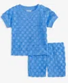 First Impressions Baby Boys Checkered Terry T-shirt & Shorts, Exclusively At Macy's