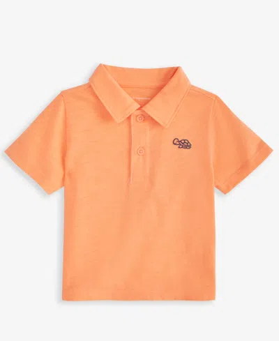 First Impressions Baby Boys Little Turtle-detail Polo Shirt, Exclusively At Macy's In Cool Canta