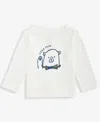 First Impressions Baby Boys Long-sleeve Bear Graphic T-shirt, Macy's Exclusive In White