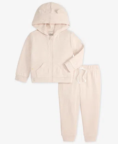 First Impressions Baby Boys Long-sleeve Hoodie And Pants, 2-piece Set, Macy's Exclusive In Pink