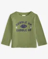 First Impressions Baby Boys Long-sleeve Huddle Up Graphic Waffle T-shirt, Exclusively At Macy's In Green